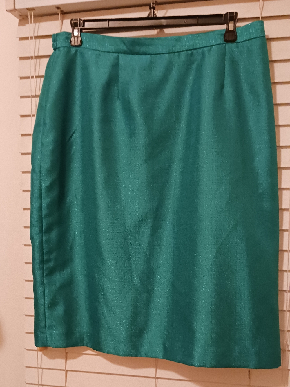 Le Suit Teal Pencil Skirt